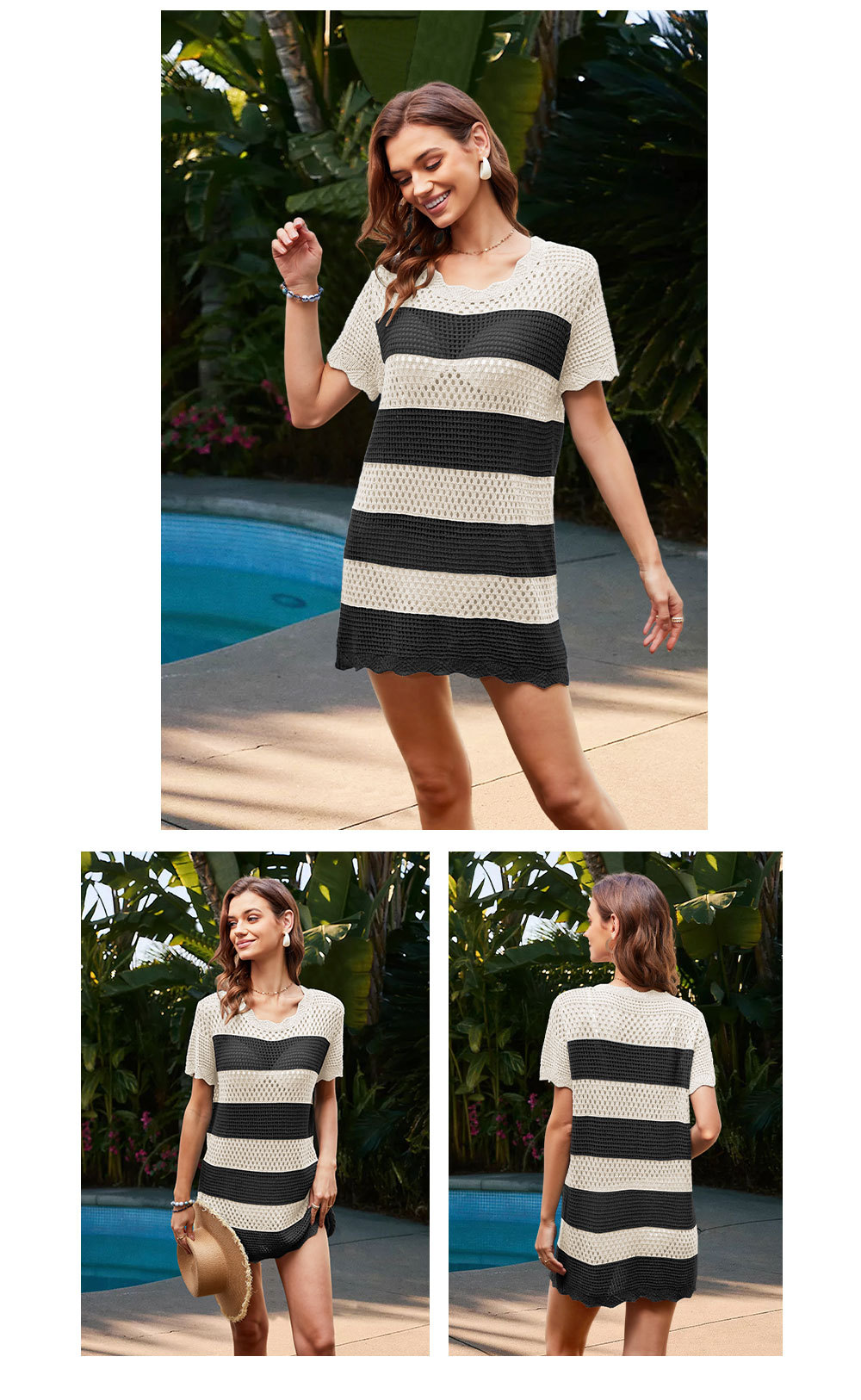 Crochet Hollow Cardigan Knitted Beach Dress 41