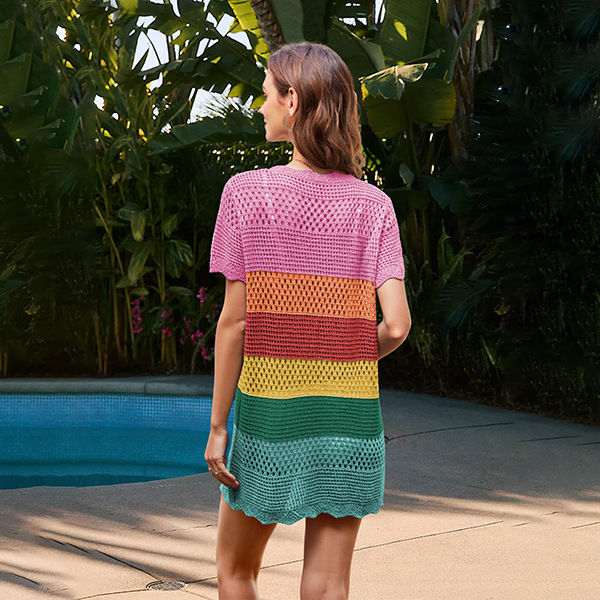 Crochet Hollow Cover-up Beach Dress 40 01